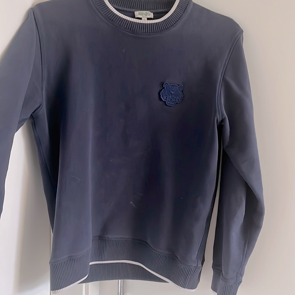 Kenzo Cotton Sweatshirt Men Dark Blue